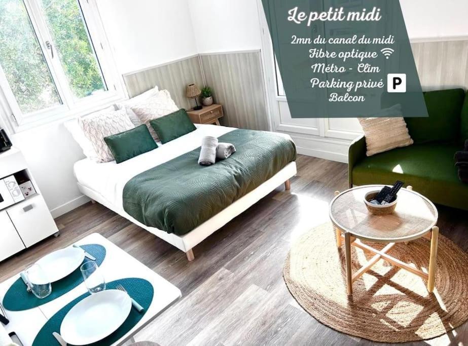 Le Petit Midi - Parking - Metro - Fibre - Canal Toulouse Luaran gambar